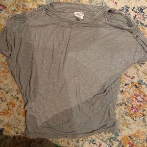 Grey cold shoulder